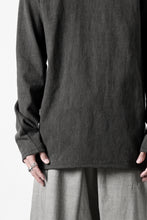 画像をギャラリービューアに読み込む, black crow x LOOM exclusive long sleeve tops / sumi dyed medium cotton jersey (carbon)