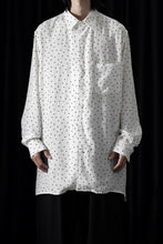 画像をギャラリービューアに読み込む, Y's for men POLKA DOT PATTERN FLUID OVERSHIRT / CUPRA &amp; RAYON (WHITE)