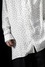 画像をギャラリービューアに読み込む, Y's for men POLKA DOT PATTERN FLUID OVERSHIRT / CUPRA &amp; RAYON (WHITE)