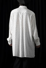 画像をギャラリービューアに読み込む, Y's for men POLKA DOT PATTERN FLUID OVERSHIRT / CUPRA &amp; RAYON (WHITE)