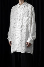 画像をギャラリービューアに読み込む, Y's for men POLKA DOT PATTERN FLUID OVERSHIRT / CUPRA &amp; RAYON (WHITE)