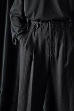画像をギャラリービューアに読み込む, Y's for men SUSPENDER PANTS / HEATHER STRIPES RAYON (BLACK)