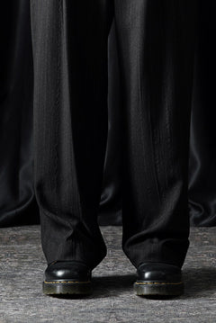 画像をギャラリービューアに読み込む, Y's for men SUSPENDER PANTS / HEATHER STRIPES RAYON (BLACK)