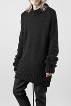 画像をギャラリービューアに読み込む, thom/krom MOCK NECK KNIT PULLOVER / ALPACA WOOL (BLACK)