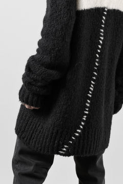 画像をギャラリービューアに読み込む, thom/krom MOCK NECK KNIT PULLOVER / ALPACA WOOL (BLACK)