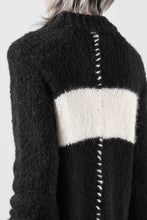 画像をギャラリービューアに読み込む, thom/krom MOCK NECK KNIT PULLOVER / ALPACA WOOL (BLACK)