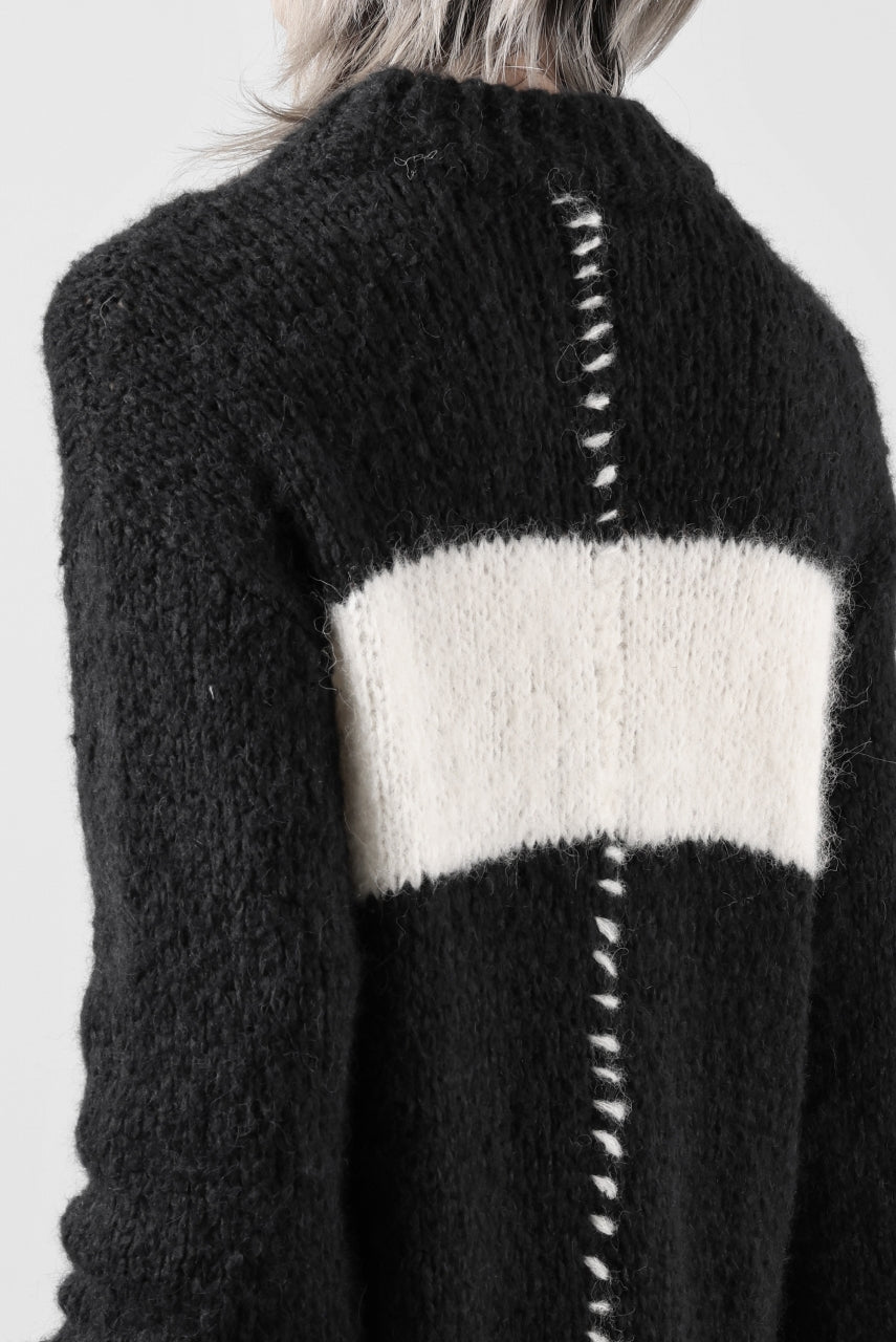 thom/krom MOCK NECK KNIT PULLOVER / ALPACA WOOL (BLACK)