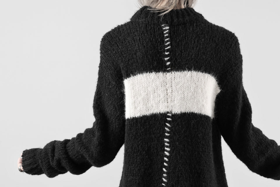 Load image into Gallery viewer, thom/krom MOCK NECK KNIT PULLOVER / ALPACA WOOL (BLACK)