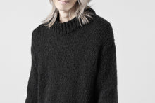 画像をギャラリービューアに読み込む, thom/krom MOCK NECK KNIT PULLOVER / ALPACA WOOL (BLACK)