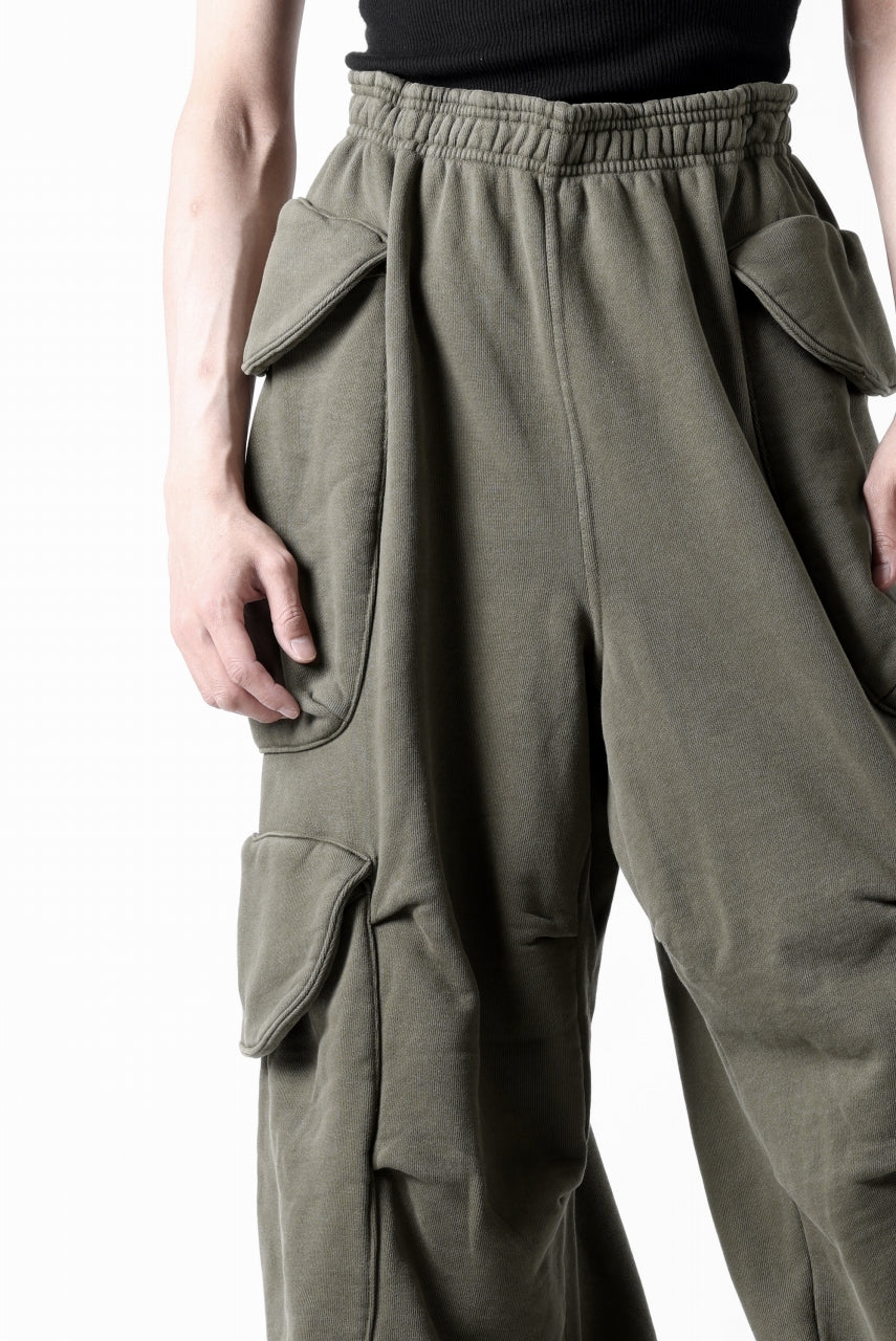 画像をギャラリービューアに読み込む, entire studios HEAVY GOCAR SWEAT PANTS (MILITARY)