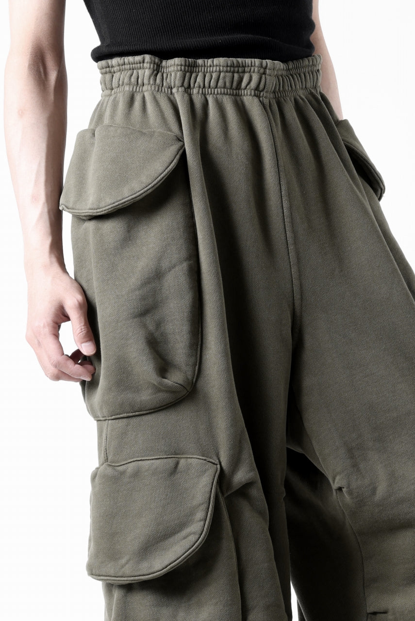 entire studios HEAVY GOCAR SWEAT PANTS (MILITARY)