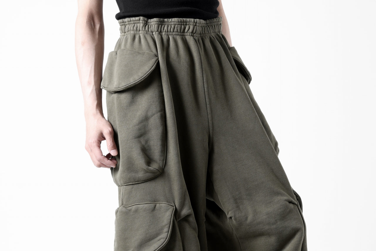 entire studios HEAVY GOCAR SWEAT PANTS (MILITARY)