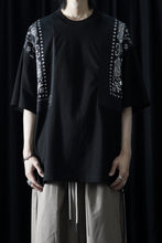 画像をギャラリービューアに読み込む, mastermind JAPAN BANDANA SS TEE / BOXY FIT (BLACK x BLACK)