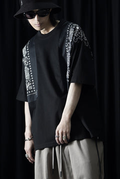 画像をギャラリービューアに読み込む, mastermind JAPAN BANDANA SS TEE / BOXY FIT (BLACK x BLACK)