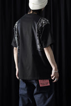 画像をギャラリービューアに読み込む, mastermind JAPAN BANDANA SS TEE / REGULAR FIT (BLACK x BLACK)