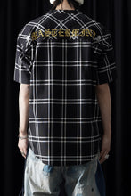 画像をギャラリービューアに読み込む, mastermind JAPAN MIXED-FABRIC POCKET SS TEE / REGULAR FIT (BLACK x BLACK)