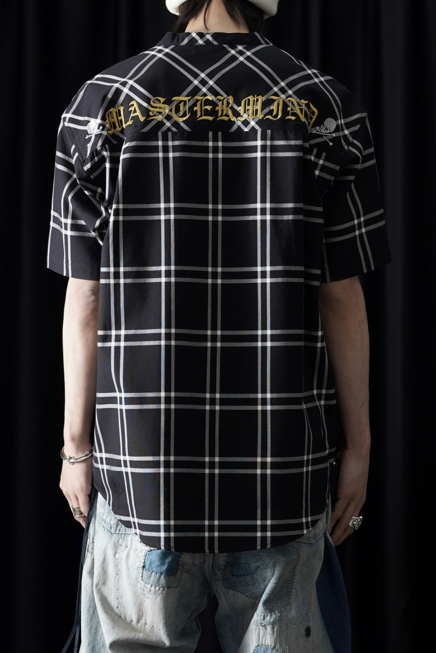 画像をギャラリービューアに読み込む, mastermind JAPAN MIXED-FABRIC POCKET SS TEE / REGULAR FIT (BLACK x BLACK)