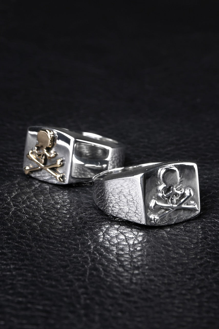 mastermind JAPAN COLLEGE RING (SILVER)