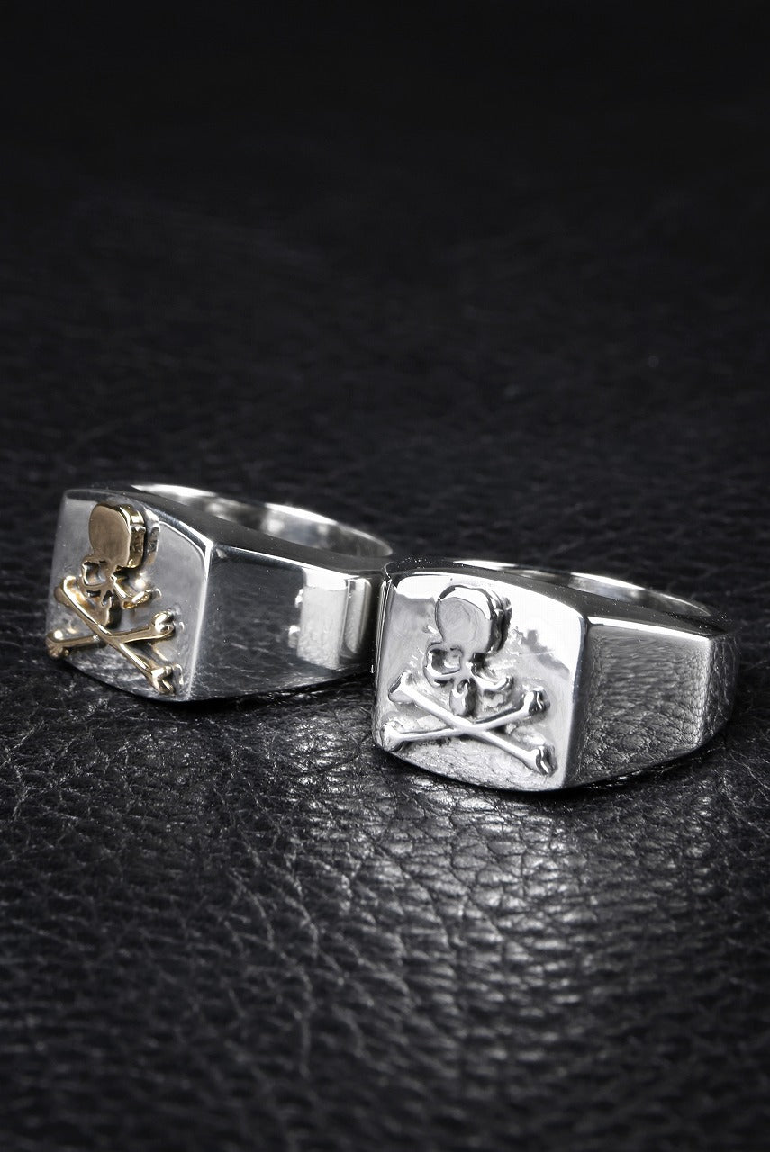 MASTERMIND WORLD COLLEGE RING (GOLD x SILVER)