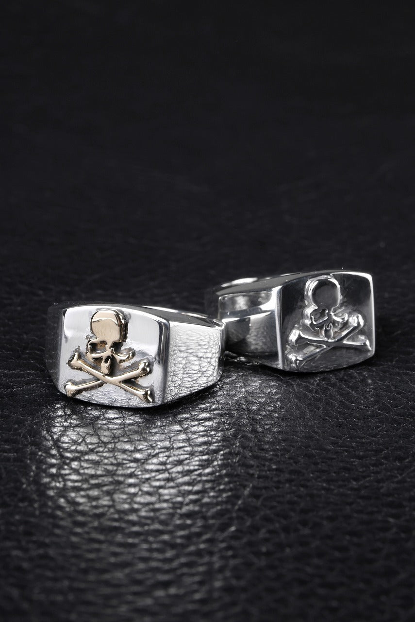 MASTERMIND WORLD COLLEGE RING (GOLD x SILVER)