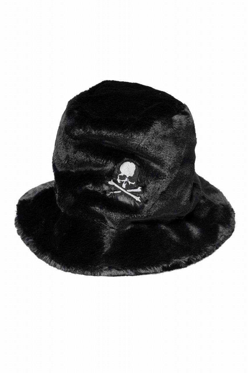 mastermind WORLD BUCKET HAT / FAUX FIR (BLACK)の商品ページ