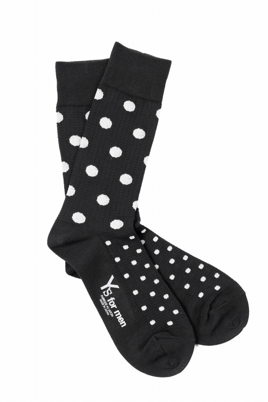 Y's for men DOT SOCKS (BLACK)