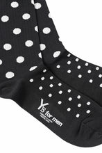 Load image into Gallery viewer, Y&#39;s for men DOT SOCKS (BLACK)