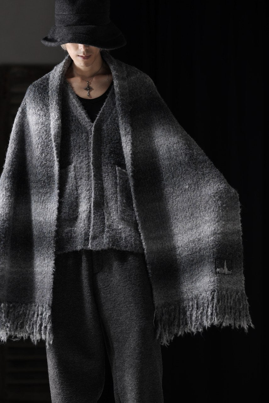 th products Inflated Scarf / 1/4.5 kasuri loop knit (mono)
