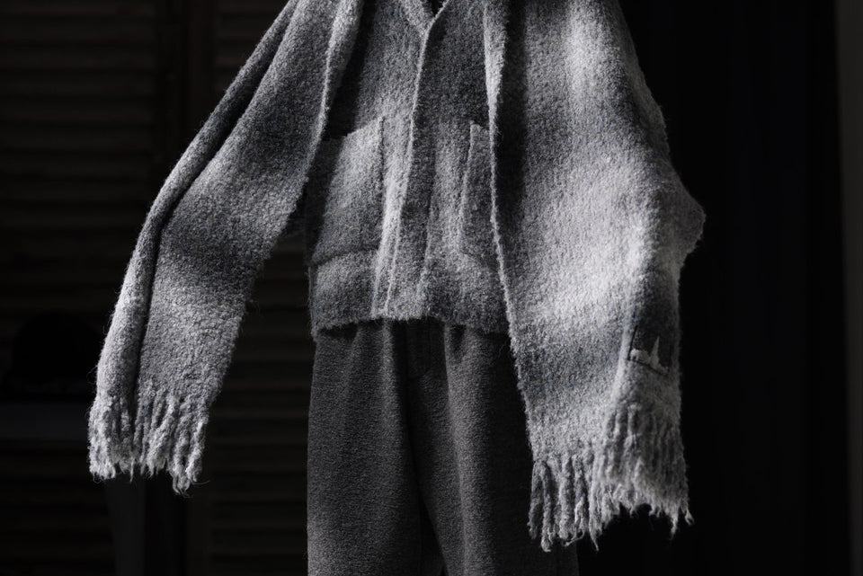 Load image into Gallery viewer, th products Inflated Scarf / 1/4.5 kasuri loop knit (mono)