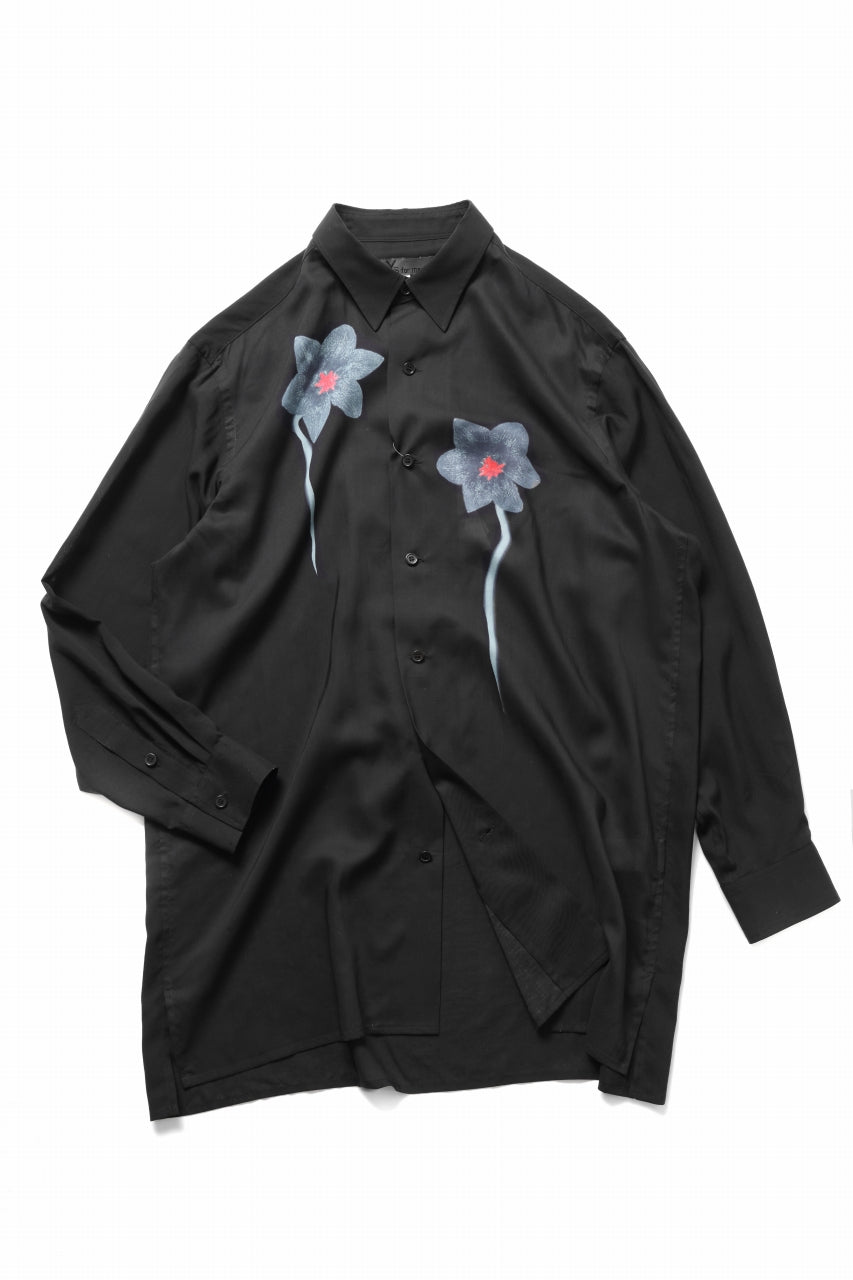 全ての Y's PRINT FLOWER BLACK WITH SHIRT COLLAR REGULAR men for その他