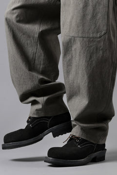Load image into Gallery viewer, Y&#39;s for men WITH STRING WORK PANTS / SULFIDED OZONE COLI (CHARCOAL)