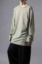 Load image into Gallery viewer, Y&#39;s for men LOGO PRINT LONG SLEEVE T-SHIRTS / 30/1 COMA COTTON (KHAKI)