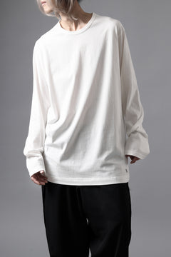Load image into Gallery viewer, Y&#39;s for men LOGO PRINT LONG SLEEVE T-SHIRTS / 30/1 COMA COTTON (OFF WHITE)