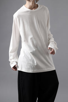 Load image into Gallery viewer, Y&#39;s for men LOGO PRINT LONG SLEEVE T-SHIRTS / 30/1 COMA COTTON (OFF WHITE)