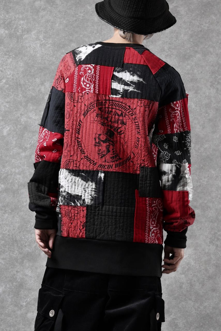 Load image into Gallery viewer, MASSIMO SABBADIN exclusive BORO SWEAT PULLOVER (red)