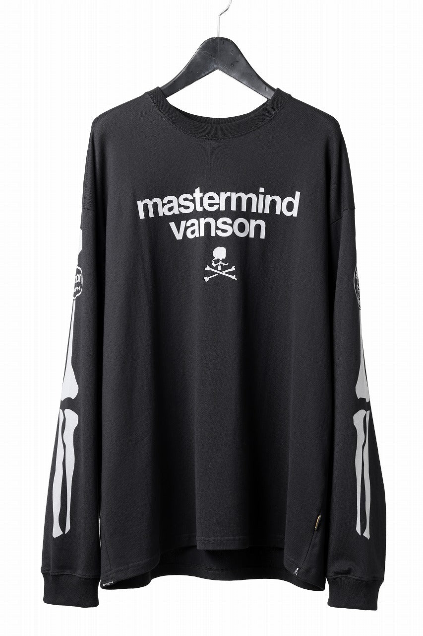 MASTERMIND WORLD x VANSON B-BONE L/S TEE (BLACK)