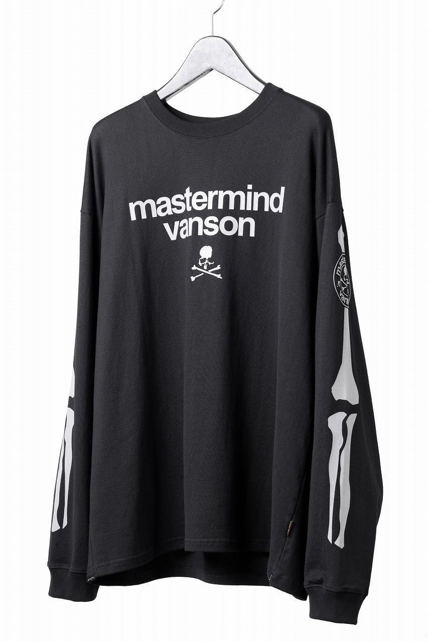 MASTERMIND WORLD x VANSON B-BONE L/S TEE (BLACK)