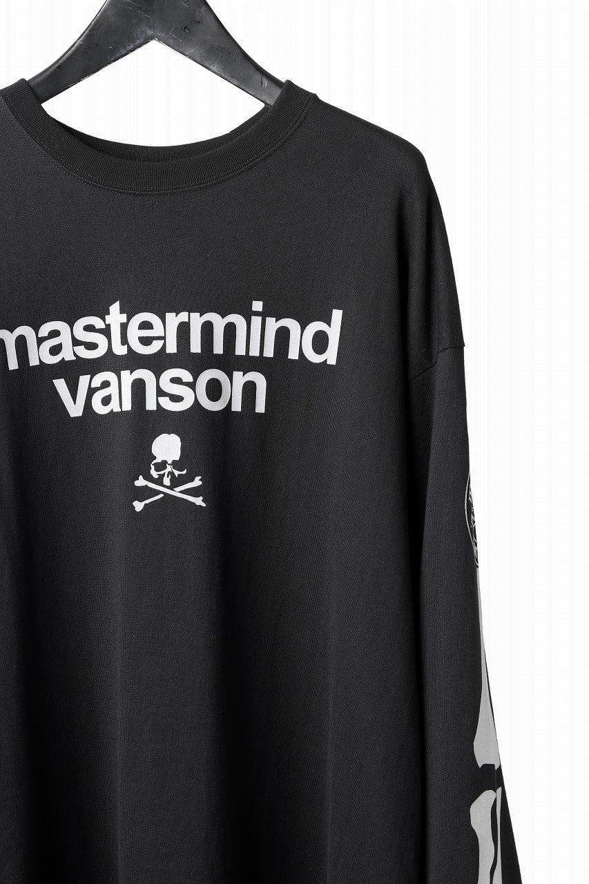 MASTERMIND WORLD x VANSON B-BONE L/S TEE (BLACK)