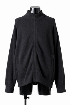 Load image into Gallery viewer, MASTERMIND WORLD LOUNGE FULL-ZIP TRACK JACKET / SOFTY BOA FLEECE (BLACK x CHARCOAL)