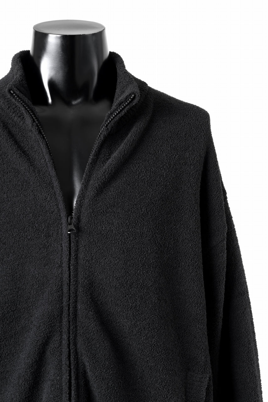 MASTERMIND WORLD LOUNGE FULL-ZIP TRACK JACKET / SOFTY BOA FLEECE (BLACK x CHARCOAL)