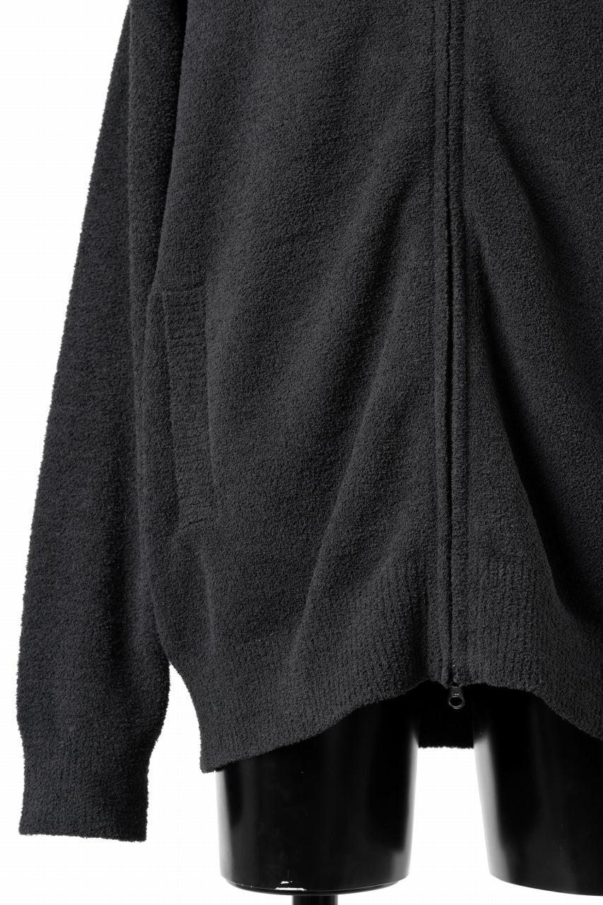 画像をギャラリービューアに読み込む, MASTERMIND WORLD LOUNGE FULL-ZIP TRACK JACKET / SOFTY BOA FLEECE (BLACK x CHARCOAL)