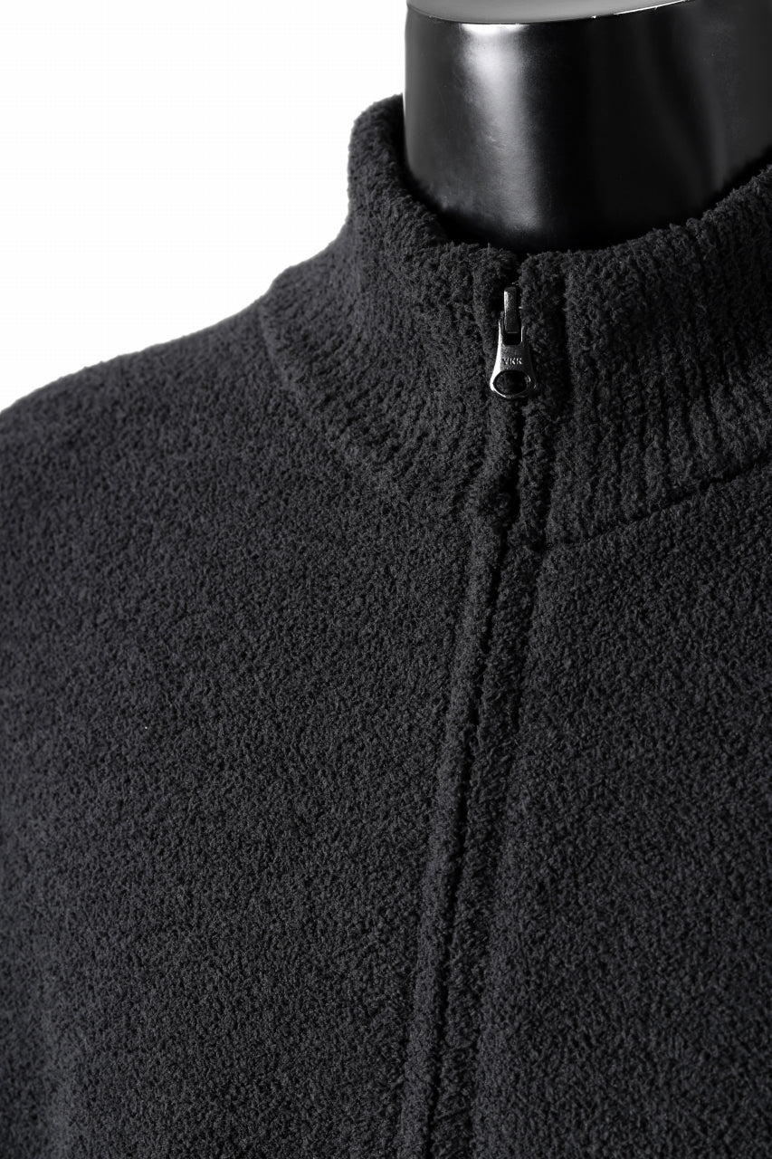 画像をギャラリービューアに読み込む, MASTERMIND WORLD LOUNGE FULL-ZIP TRACK JACKET / SOFTY BOA FLEECE (BLACK x CHARCOAL)