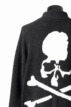 画像をギャラリービューアに読み込む, MASTERMIND WORLD LOUNGE FULL-ZIP TRACK JACKET / SOFTY BOA FLEECE (BLACK x WHITE)