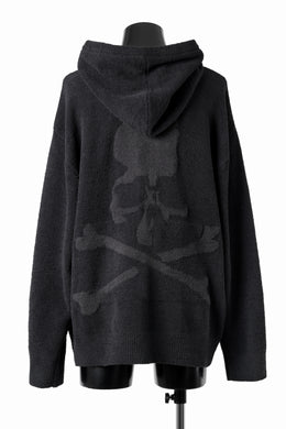 MASTERMIND WORLD LOUNGE FULL-ZIP HOODIE / SOFTY BOA FLEECE (BLACK x CHARCOAL)