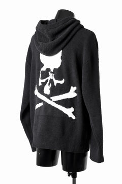Load image into Gallery viewer, MASTERMIND WORLD LOUNGE FULL-ZIP HOODIE / SOFTY BOA FLEECE (BLACK x WHITE)