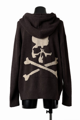 MASTERMIND WORLD LOUNGE FULL-ZIP HOODIE / SOFTY BOA FLEECE (BROWN x SAND)