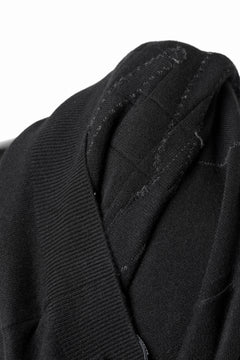 Load image into Gallery viewer, MASTERMIND WORLD PATCHWORK CARDIGAN / CASHMERE KNIT (BLACK)