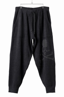 MASTERMIND WORLD LOUNGE LONG PANTS / SOFTY BOA FLEECE (BLACK x CHARCOAL)