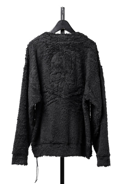MASTERMIND WORLD SHAGGY CARDIGAN (BLACK)