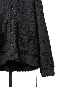Load image into Gallery viewer, MASTERMIND WORLD SHAGGY CARDIGAN (BLACK)